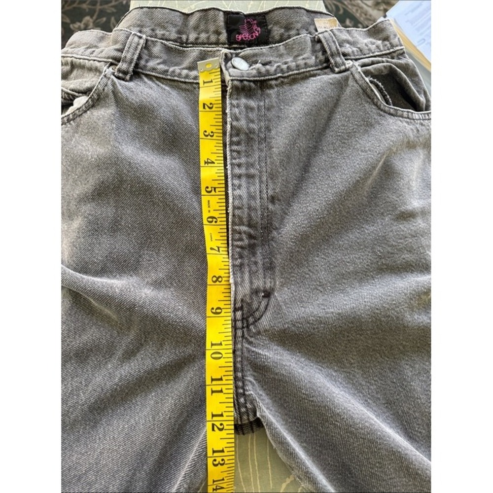 Sasson Vintage High Waisted Tapered Leg Grey Acid Wash Jeans 456W1 1127 Sz 15/16 - Picture 7 of 9